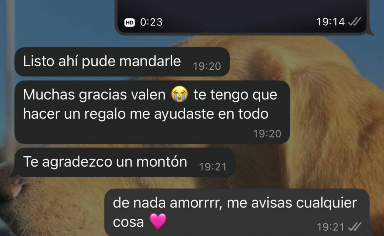 Testimonio: agradecimiento por la ayuda